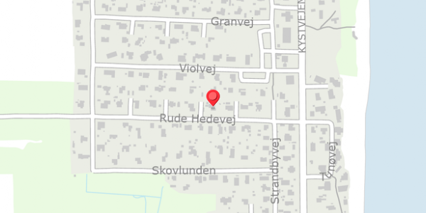 Trafikstøjkort på Rude Hedevej 10, . , 8300 Odder