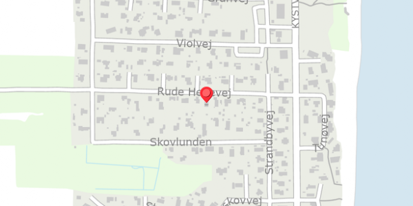 Trafikstøjkort på Rude Hedevej 11, . , 8300 Odder
