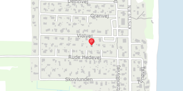 Trafikstøjkort på Rude Hedevej 12, . , 8300 Odder