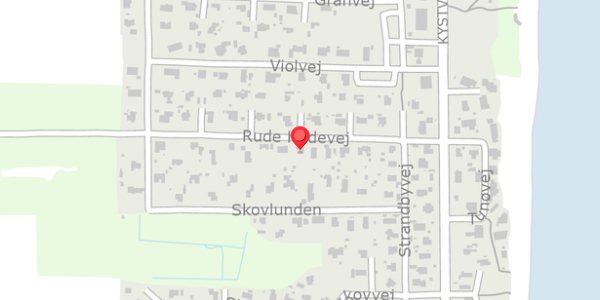 Trafikstøjkort på Rude Hedevej 13, 8300 Odder