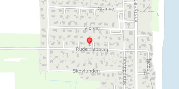 Trafikstøjkort på Rude Hedevej 16, . , 8300 Odder