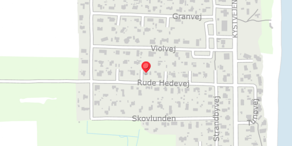 Trafikstøjkort på Rude Hedevej 18, . , 8300 Odder