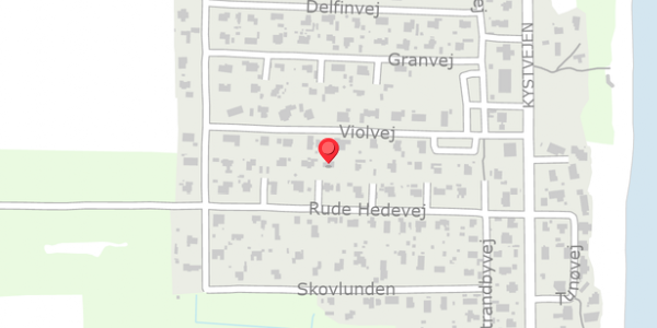 Trafikstøjkort på Rude Hedevej 20, 8300 Odder