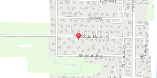 Trafikstøjkort på Rude Hedevej 21, 8300 Odder