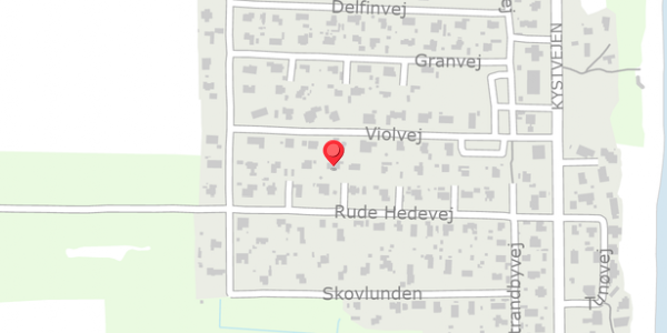 Trafikstøjkort på Rude Hedevej 22, 8300 Odder