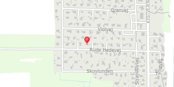 Trafikstøjkort på Rude Hedevej 24, . , 8300 Odder