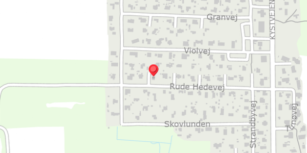 Trafikstøjkort på Rude Hedevej 26, . , 8300 Odder