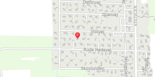 Trafikstøjkort på Rude Hedevej 28, . , 8300 Odder