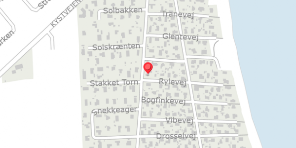 Trafikstøjkort på Rylevej 79, 8300 Odder