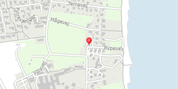 Trafikstøjkort på Rypevej 1, 8300 Odder