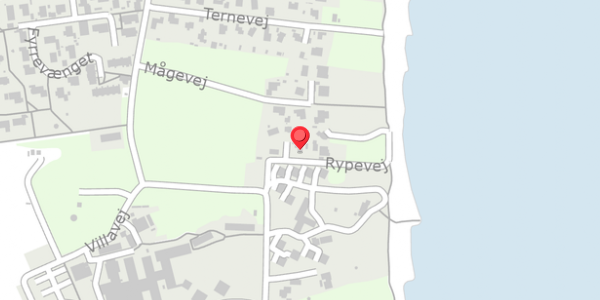 Trafikstøjkort på Rypevej 7, 8300 Odder