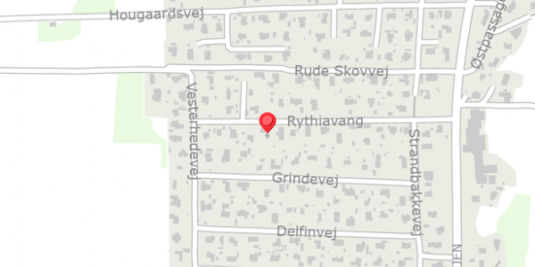 Trafikstøjkort på Rythiavang 25, 8300 Odder