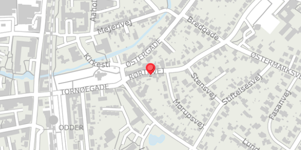 Trafikstøjkort på Rørthvej 10, . , 8300 Odder