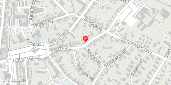 Trafikstøjkort på Rørthvej 23, . , 8300 Odder