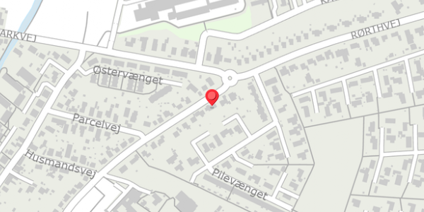 Trafikstøjkort på Rørthvej 54, . , 8300 Odder
