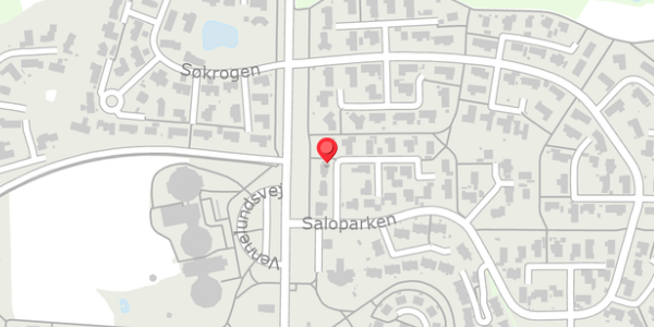Trafikstøjkort på Saloparken 5, 8300 Odder