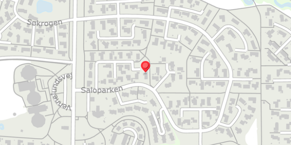 Trafikstøjkort på Saloparken 21, 8300 Odder