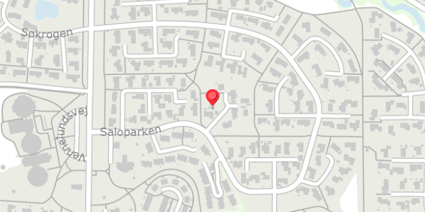 Trafikstøjkort på Saloparken 43, 8300 Odder