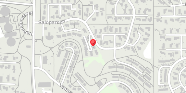 Trafikstøjkort på Saloparken 78, 8300 Odder