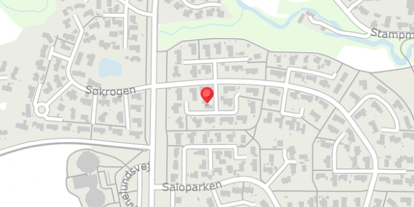 Trafikstøjkort på Saloparken 304, 8300 Odder