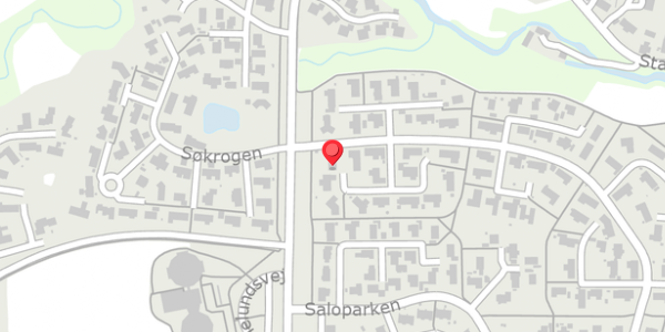 Trafikstøjkort på Saloparken 308, 8300 Odder