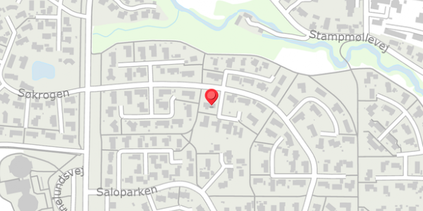 Trafikstøjkort på Saloparken 334, 8300 Odder