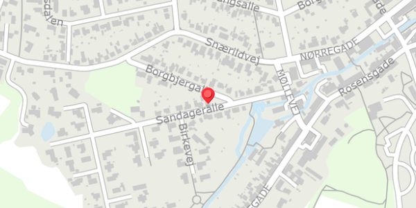 Trafikstøjkort på Sandageralle 12, . , 8300 Odder