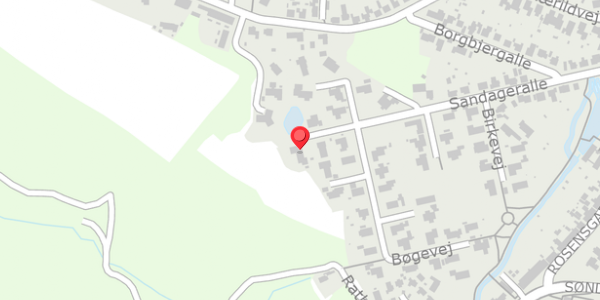 Trafikstøjkort på Sandageralle 43, . , 8300 Odder