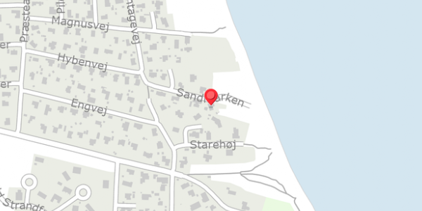 Trafikstøjkort på Sandmarken 8B, 8300 Odder