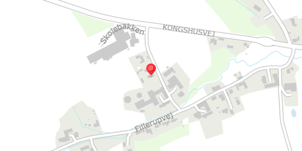 Trafikstøjkort på Skolebakken 9, 8300 Odder