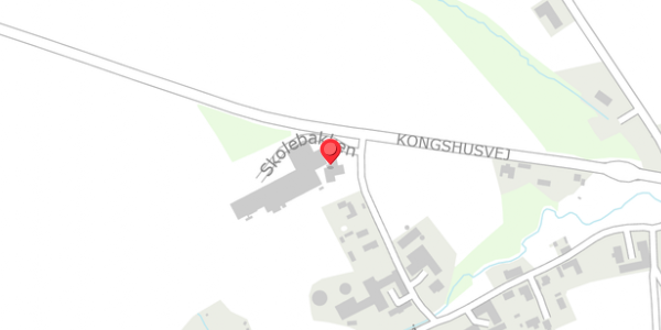 Trafikstøjkort på Skolebakken 19, 8300 Odder