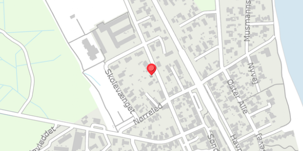 Trafikstøjkort på Skolegade 19, 8300 Odder