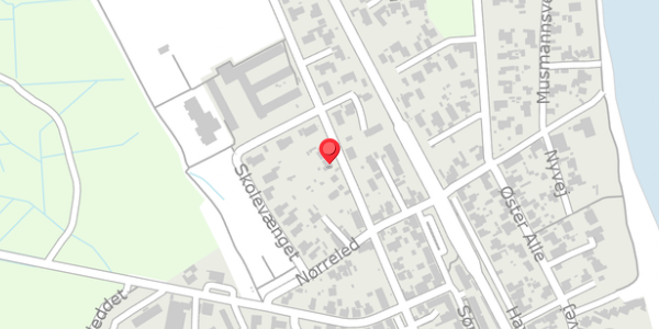 Trafikstøjkort på Skolegade 21, 8300 Odder