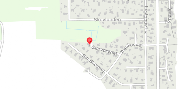 Trafikstøjkort på Skovbrynet 7, 8300 Odder
