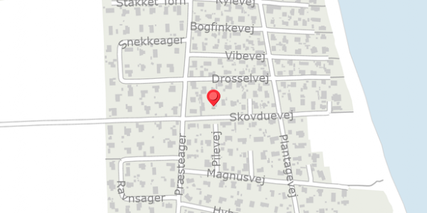 Trafikstøjkort på Skovduevej 187, . , 8300 Odder
