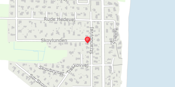 Trafikstøjkort på Skovlunden 1, 8300 Odder