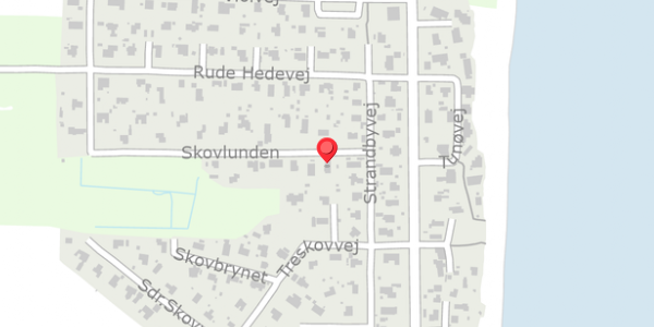 Trafikstøjkort på Skovlunden 3, 8300 Odder