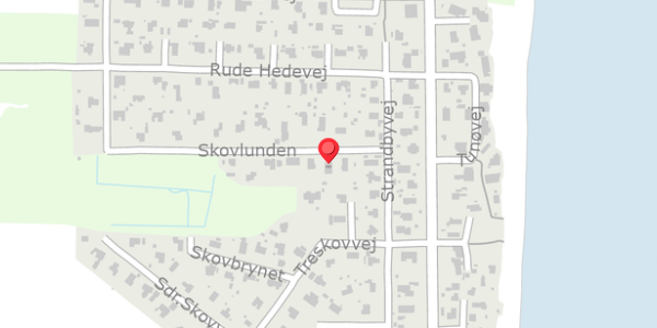 Trafikstøjkort på Skovlunden 5, 8300 Odder