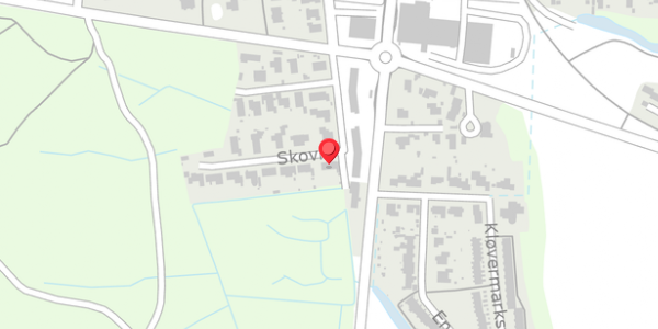 Trafikstøjkort på Skovly 24, 8300 Odder