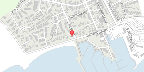 Trafikstøjkort på Skovvej 1, 8300 Odder