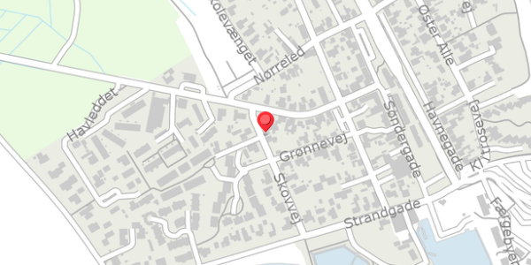 Trafikstøjkort på Skovvej 14, 8300 Odder