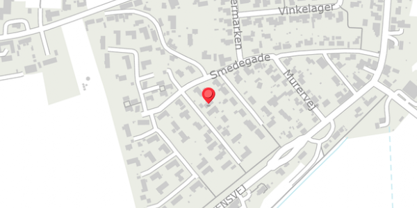 Trafikstøjkort på Smedegade 47, 8300 Odder
