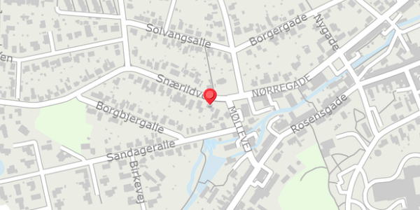 Trafikstøjkort på Snærildvej 3, 8300 Odder