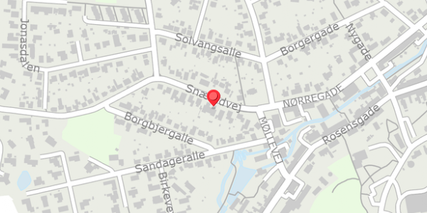 Trafikstøjkort på Snærildvej 9, 8300 Odder