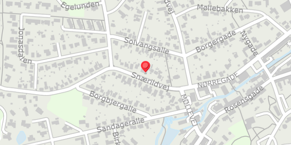 Trafikstøjkort på Snærildvej 12, . , 8300 Odder