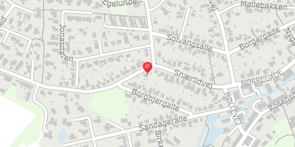 Trafikstøjkort på Snærildvej 25, . , 8300 Odder
