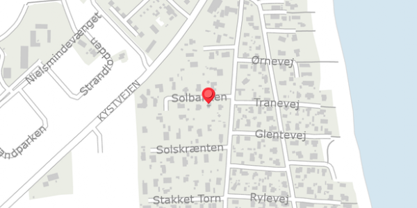 Trafikstøjkort på Solbakken 3, 8300 Odder