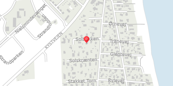 Trafikstøjkort på Solbakken 5, 8300 Odder