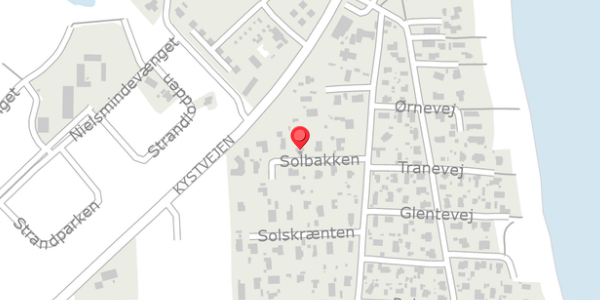 Trafikstøjkort på Solbakken 6, 8300 Odder