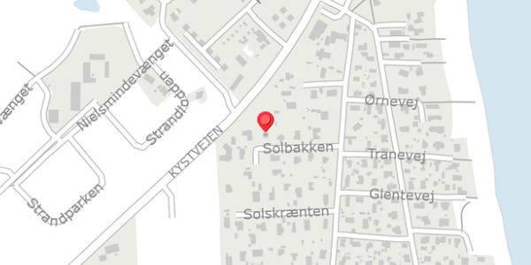 Trafikstøjkort på Solbakken 8, 8300 Odder
